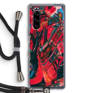 CaseCompany Endless Descent: Sony Xperia 5 Transparant Hoesje met koord