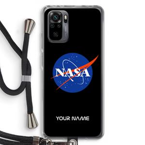 CaseCompany NASA: Xiaomi Redmi Note 10 Pro Transparant Hoesje met koord