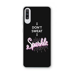 CaseCompany Sparkle quote: Samsung Galaxy A70 Transparant Hoesje
