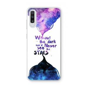 CaseCompany Stars quote: Samsung Galaxy A70 Transparant Hoesje