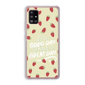 CaseCompany Don't forget to have a great day: Samsung Galaxy A51 5G Transparant Hoesje