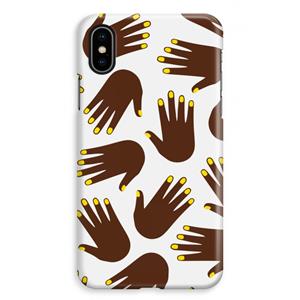 CaseCompany Hands dark: iPhone XS Max Volledig Geprint Hoesje