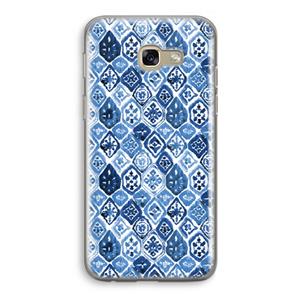 CaseCompany Blauw motief: Samsung Galaxy A5 (2017) Transparant Hoesje