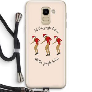 CaseCompany Jingle Ladies: Samsung Galaxy J6 (2018) Transparant Hoesje met koord