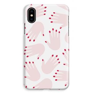 CaseCompany Hands pink: iPhone XS Max Volledig Geprint Hoesje