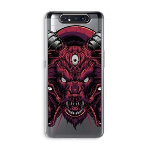 CaseCompany Hell Hound and Serpents: Samsung Galaxy A80 Transparant Hoesje