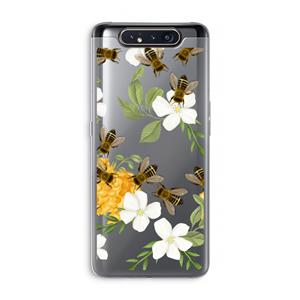CaseCompany No flowers without bees: Samsung Galaxy A80 Transparant Hoesje