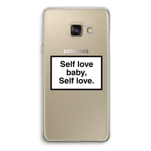 CaseCompany Self love: Samsung Galaxy A3 (2016) Transparant Hoesje