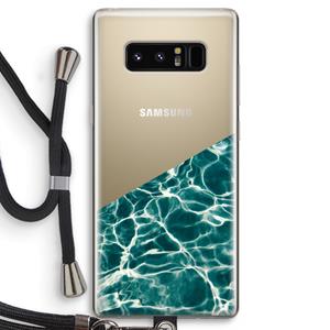 CaseCompany Weerkaatsing water: Samsung Galaxy Note 8 Transparant Hoesje met koord