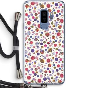 CaseCompany Planets Space: Samsung Galaxy S9 Plus Transparant Hoesje met koord