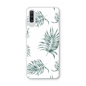 CaseCompany Simple leaves: Samsung Galaxy A70 Transparant Hoesje