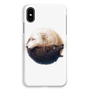 CaseCompany Yin Yang Wolves: iPhone XS Max Volledig Geprint Hoesje