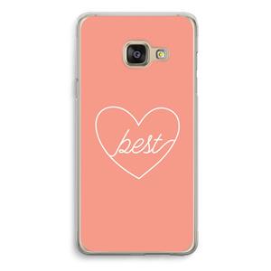 CaseCompany Best heart: Samsung Galaxy A3 (2016) Transparant Hoesje