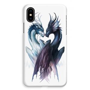 CaseCompany Yin Yang Dragons: iPhone XS Max Volledig Geprint Hoesje