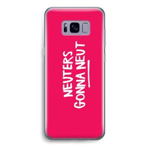 CaseCompany Neuters (roze): Samsung Galaxy S8 Transparant Hoesje