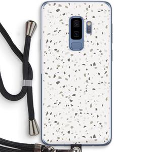 CaseCompany Terrazzo N°14: Samsung Galaxy S9 Plus Transparant Hoesje met koord