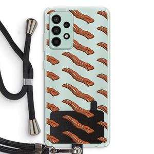 CaseCompany Bacon to my eggs #2: Samsung Galaxy A52s 5G Transparant Hoesje met koord