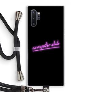 CaseCompany Vice Black: Samsung Galaxy Note 10 Plus Transparant Hoesje met koord