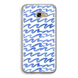 CaseCompany Blauwe golven: Samsung Galaxy A5 (2017) Transparant Hoesje