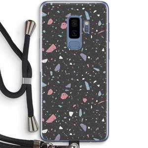 CaseCompany Terrazzo N°16: Samsung Galaxy S9 Plus Transparant Hoesje met koord