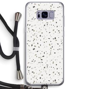 CaseCompany Terrazzo N°14: Samsung Galaxy S8 Plus Transparant Hoesje met koord