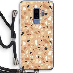 CaseCompany Terrazzo N°17: Samsung Galaxy S9 Plus Transparant Hoesje met koord