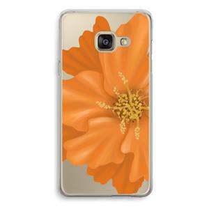 CaseCompany Orange Ellila flower: Samsung Galaxy A3 (2016) Transparant Hoesje