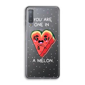 CaseCompany One In A Melon: Samsung Galaxy A7 (2018) Transparant Hoesje