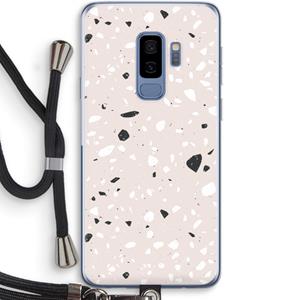 CaseCompany Terrazzo N°20: Samsung Galaxy S9 Plus Transparant Hoesje met koord