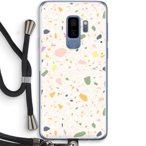 CaseCompany Terrazzo N°21: Samsung Galaxy S9 Plus Transparant Hoesje met koord