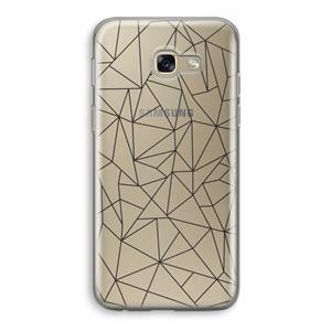 CaseCompany Geometrische lijnen zwart: Samsung Galaxy A5 (2017) Transparant Hoesje