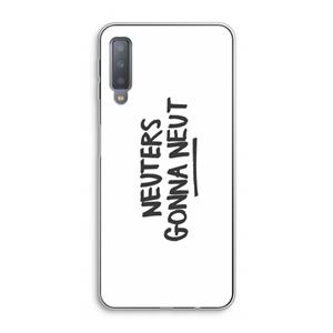 CaseCompany Neuters: Samsung Galaxy A7 (2018) Transparant Hoesje