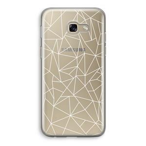 CaseCompany Geometrische lijnen wit: Samsung Galaxy A5 (2017) Transparant Hoesje