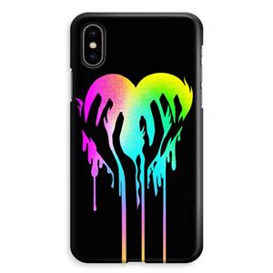 CaseCompany Hold My Heart: iPhone XS Max Volledig Geprint Hoesje