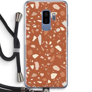 CaseCompany Terrazzo N°22: Samsung Galaxy S9 Plus Transparant Hoesje met koord