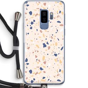 CaseCompany Terrazzo N°23: Samsung Galaxy S9 Plus Transparant Hoesje met koord