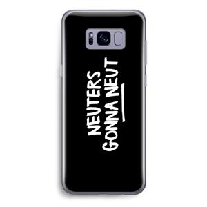 CaseCompany Neuters (zwart): Samsung Galaxy S8 Transparant Hoesje