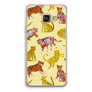 CaseCompany Cute Tigers and Leopards: Samsung Galaxy A3 (2016) Transparant Hoesje