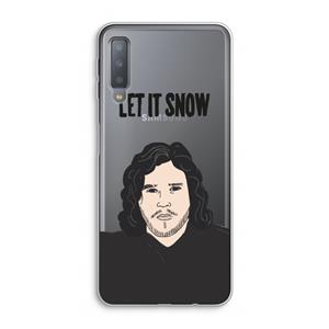CaseCompany Let It Snow: Samsung Galaxy A7 (2018) Transparant Hoesje