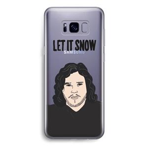 CaseCompany Let It Snow: Samsung Galaxy S8 Transparant Hoesje