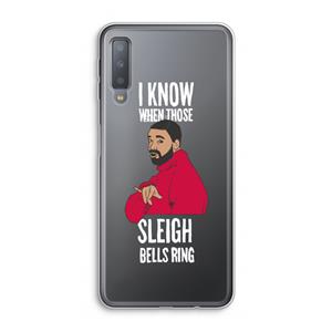 CaseCompany Sleigh Bells Ring: Samsung Galaxy A7 (2018) Transparant Hoesje