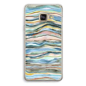 CaseCompany Watercolor Agate: Samsung Galaxy A3 (2016) Transparant Hoesje