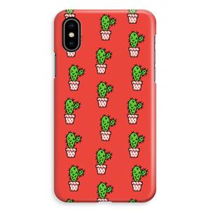 CaseCompany Mini cactus: iPhone XS Max Volledig Geprint Hoesje