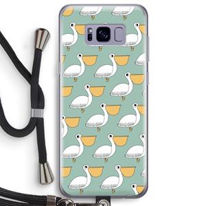 CaseCompany Pelican: Samsung Galaxy S8 Plus Transparant Hoesje met koord