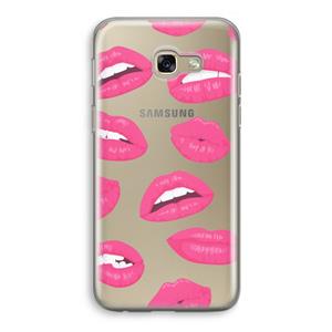 CaseCompany Bite my lip: Samsung Galaxy A5 (2017) Transparant Hoesje