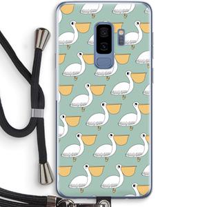 CaseCompany Pelican: Samsung Galaxy S9 Plus Transparant Hoesje met koord