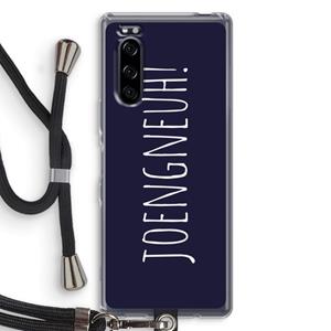 CaseCompany Joengneuh!: Sony Xperia 5 Transparant Hoesje met koord