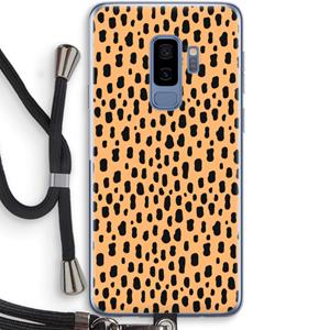CaseCompany Panter: Samsung Galaxy S9 Plus Transparant Hoesje met koord