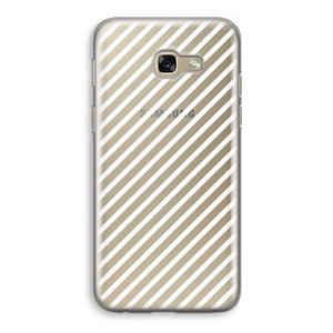 CaseCompany Strepen zwart-wit: Samsung Galaxy A5 (2017) Transparant Hoesje
