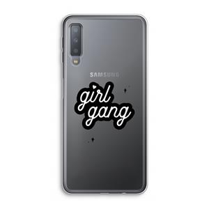 CaseCompany Girl Gang: Samsung Galaxy A7 (2018) Transparant Hoesje